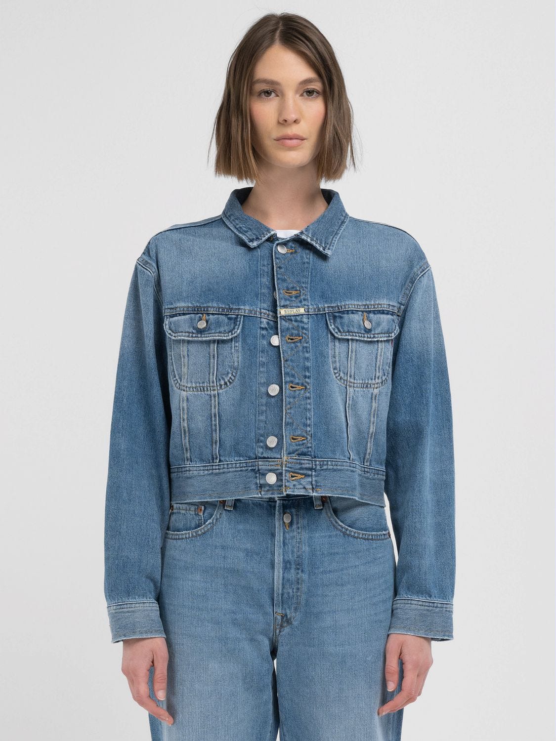 W9z1 straight fit jeans Medium blue | Replay Jeans