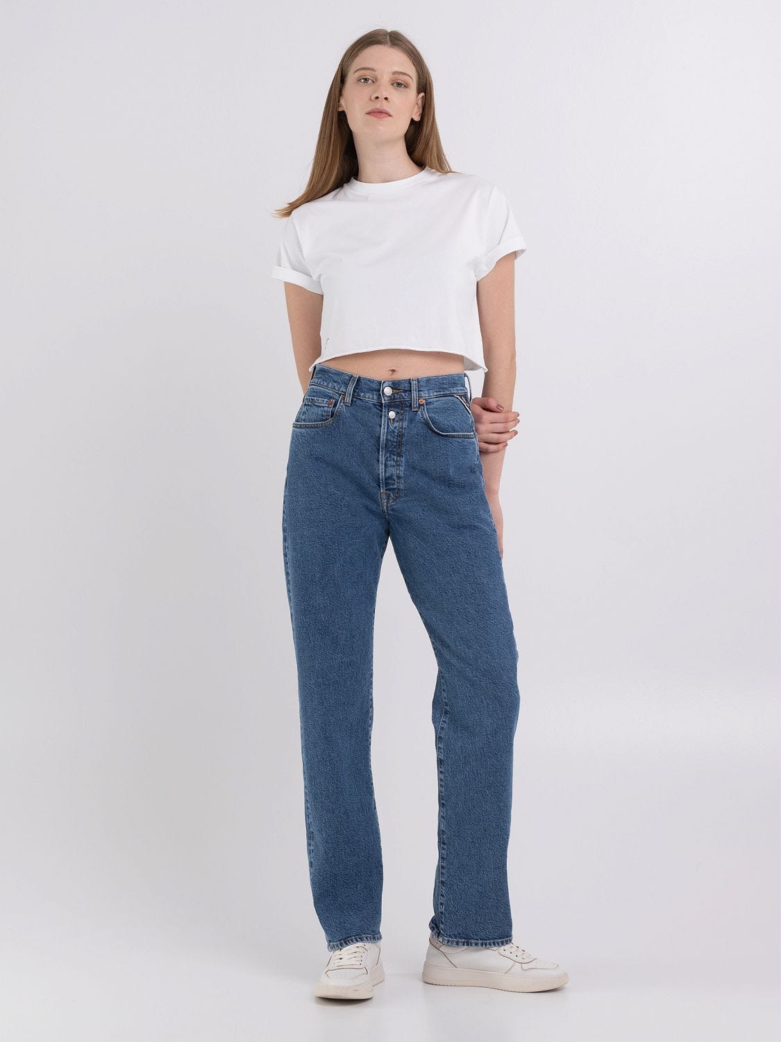 W9z1 straight fit jeans Medium blue | Replay Jeans