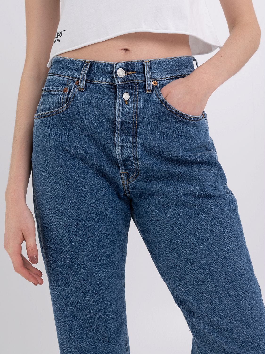 W9z1 straight fit jeans Medium blue | Replay Jeans