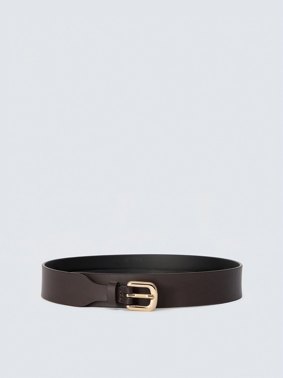 REPLAY LEATHER BELT WITH REPLAY LOGO AW017R.000.A7243S DARK BROWN 1