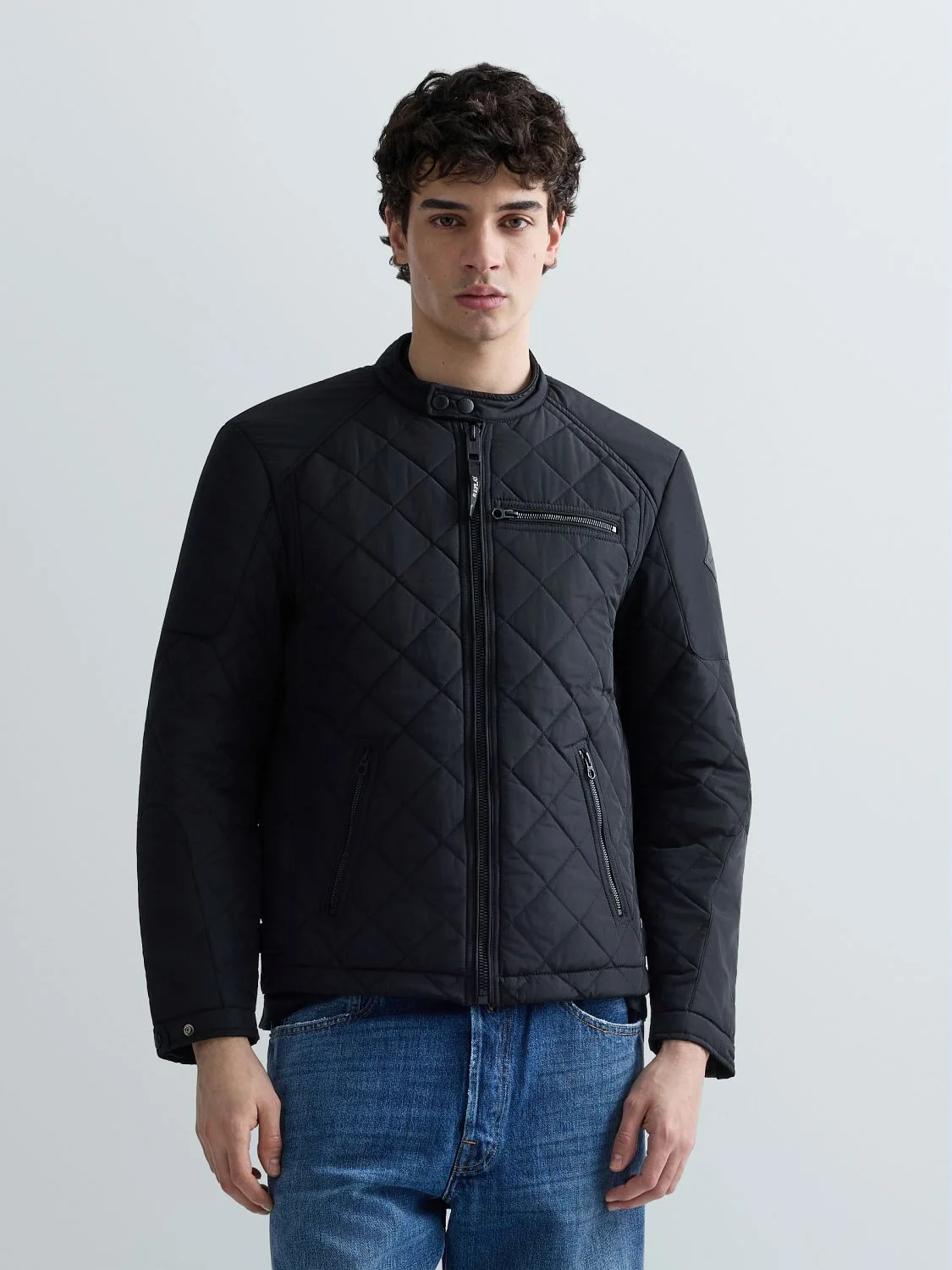 REPLAY FULL-ZIP QUILTED JACKET M8000 .000.84442 BLACK 2