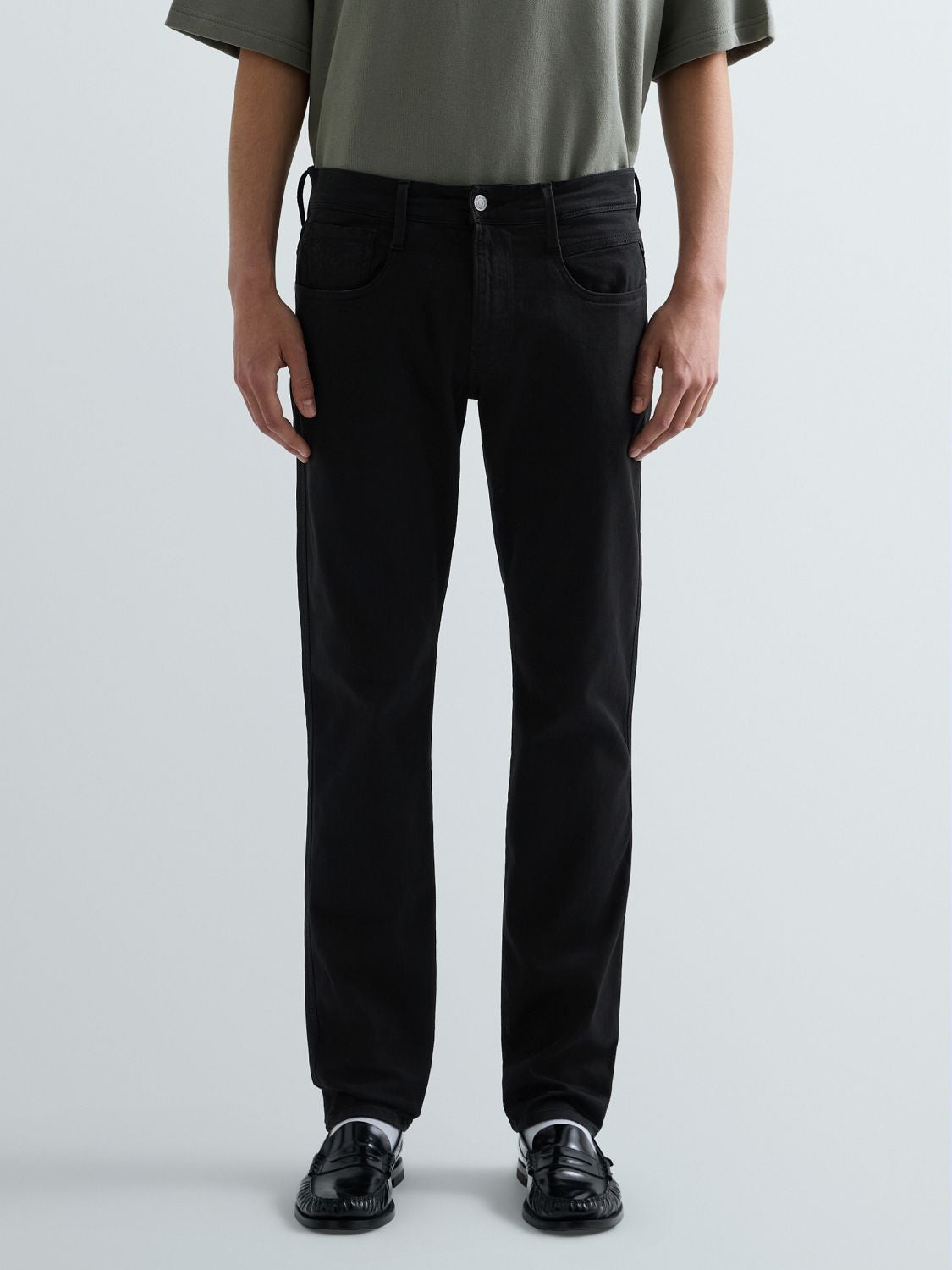 REPLAY ANBASS SLIM-FIT JEANS M914E .000.8366197 BLACK 2