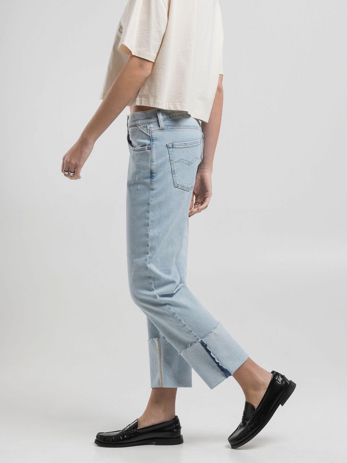 W9zero1 straight-fit jeans Super light blue | Replay Jeans