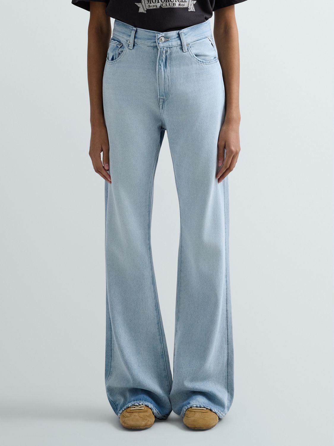 REPLAY BECKA FLARED BOOTCUT JEANS WB508 .000.940 179 SUPER LIGHT BLUE 2
