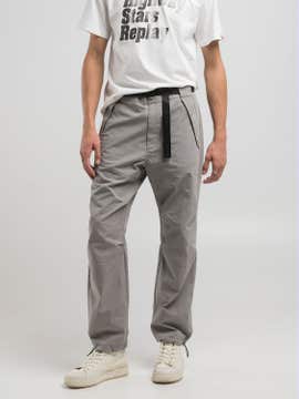 COTTON-BLEND TROUSERS