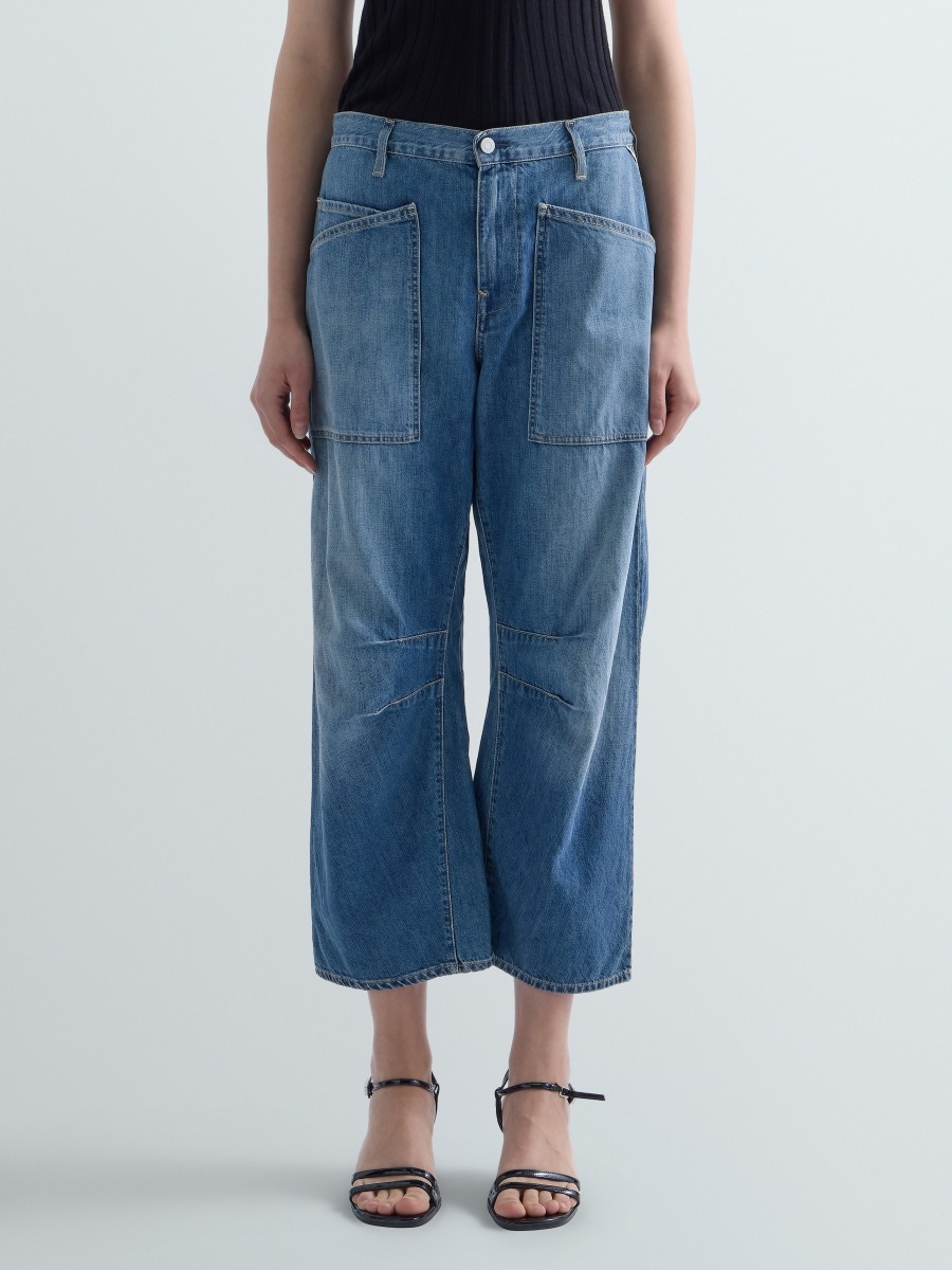 BARREL-FIT COTTON AND HEMP JEANS