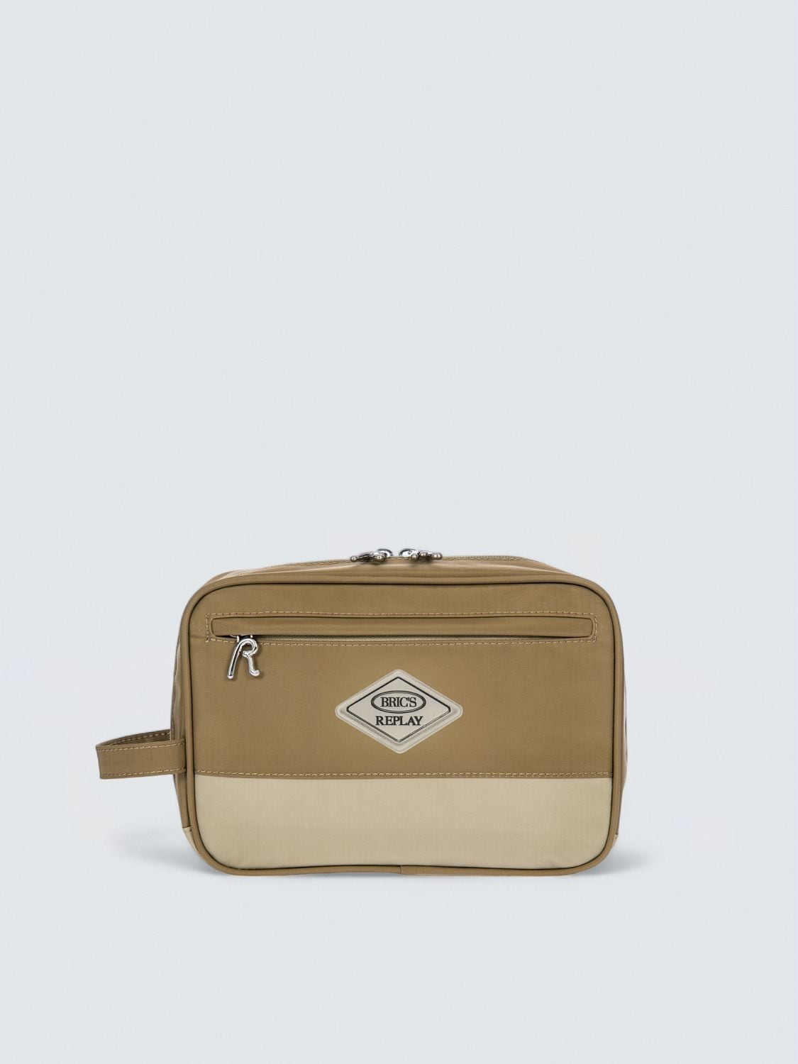 REPLAY Bric's Replay Necessaire in tessuto riciclato CUS40 .000.Q40606 SAND WOOD 1