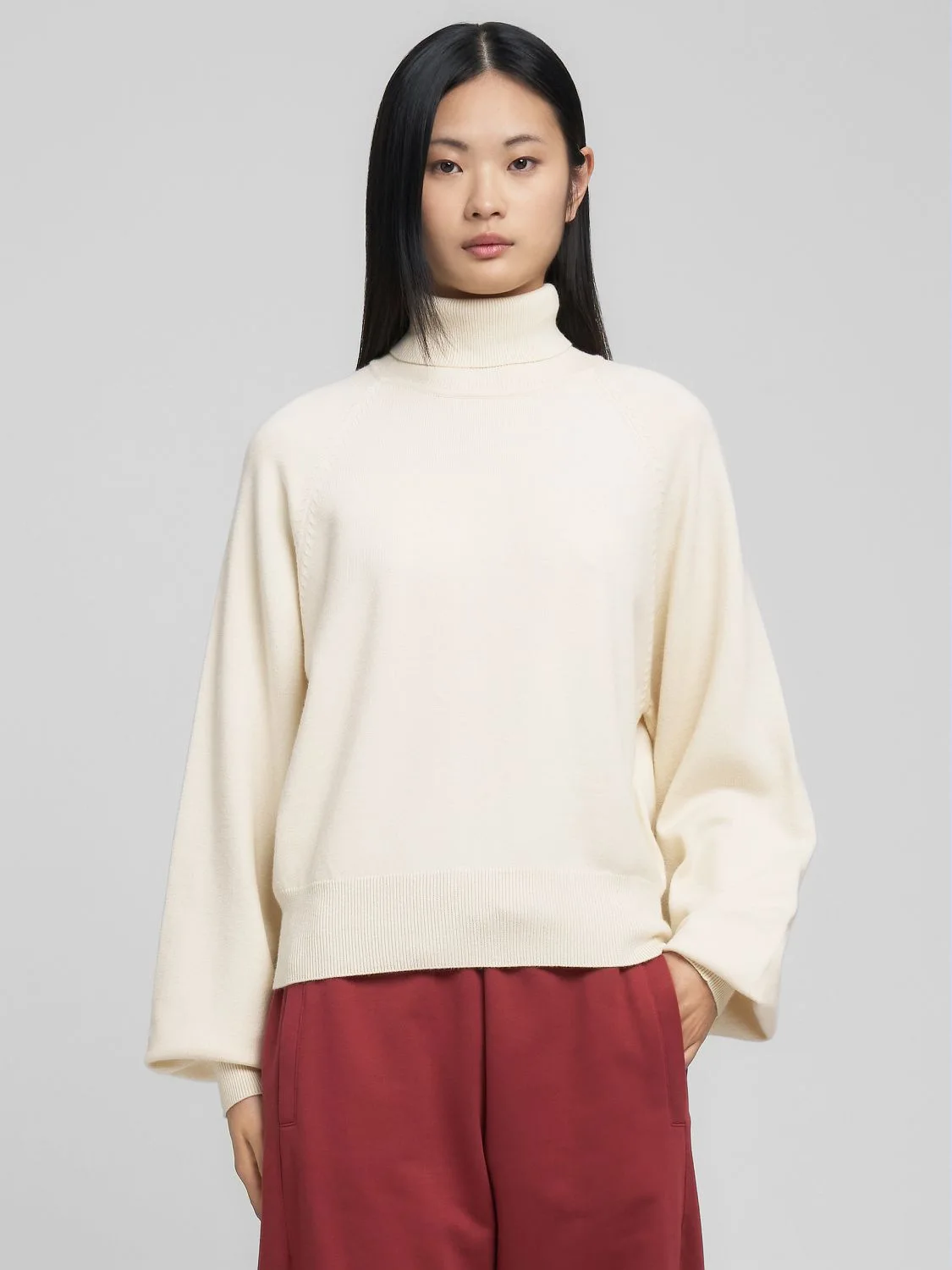 REPLAY PULLOVER A COLLO ALTO DK3904.000.G23372 WINTER WHITE 2