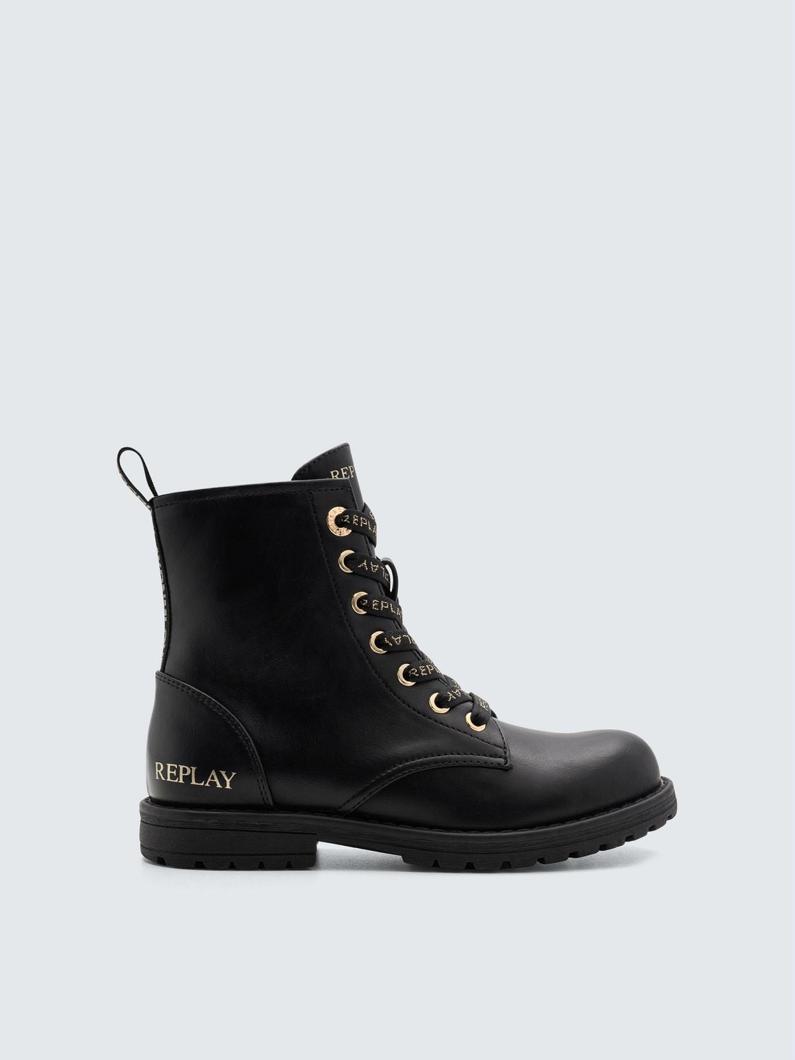 REPLAY STIVALI COMBAT CON INTERNO ANIMALIER DENVER 4 GGLB5 .000.A0202S BLACK 1