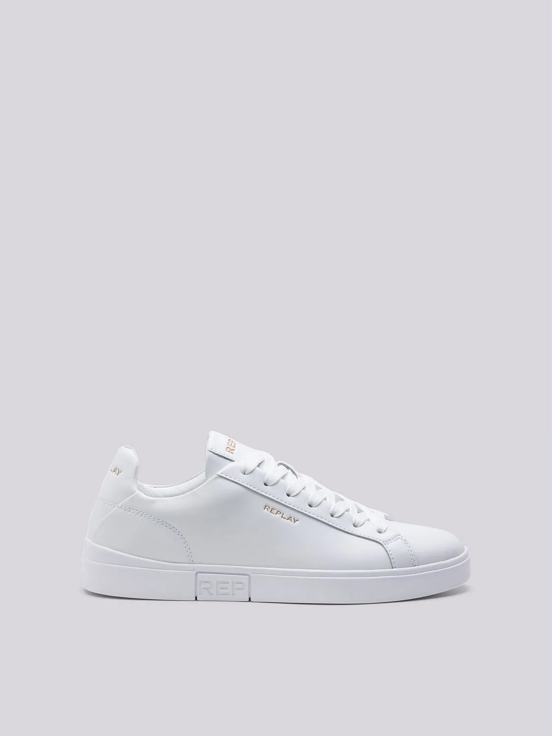 Sneakers in pelle con lacci polys w clean White | Replay Jeans