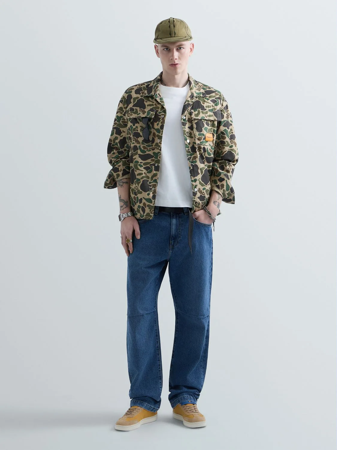REPLAY  JEANS STRAIGHT FIT UNISEX REPLAY INC. KU1000.000.D932002 MEDIUM BLUE 1