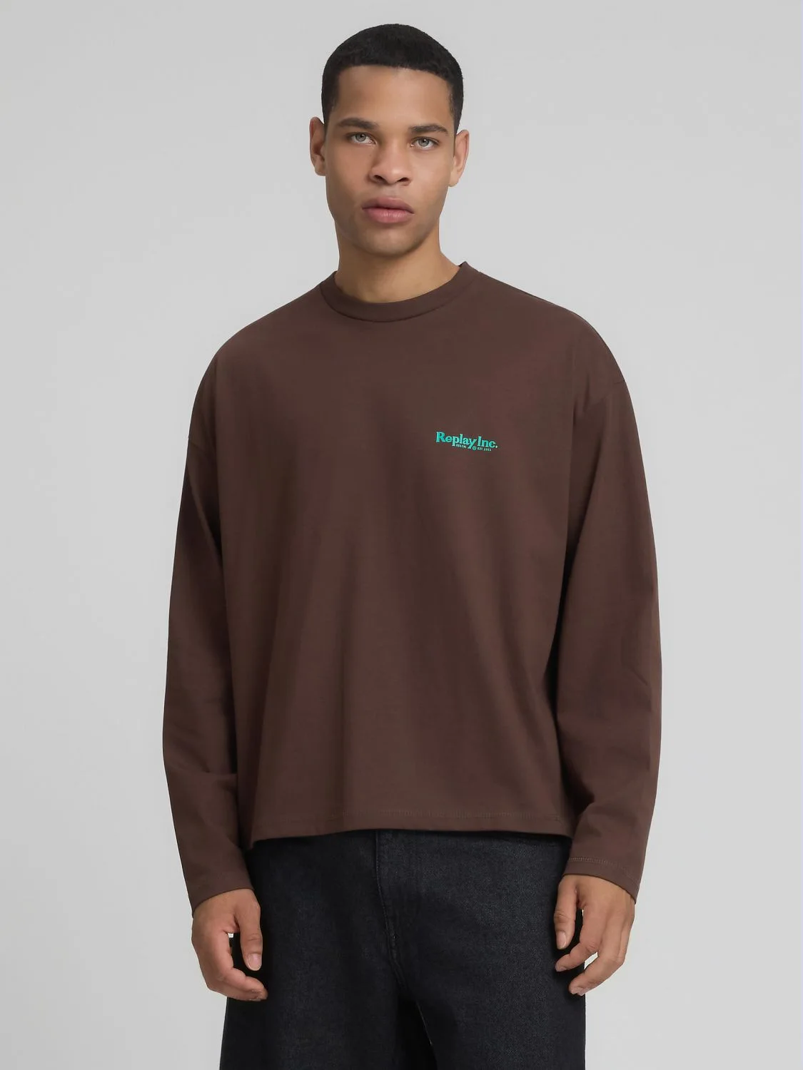 REPLAY KU6001.000.D23804-TShirt KU6001.000.D23804 COFFEE BEAN 2