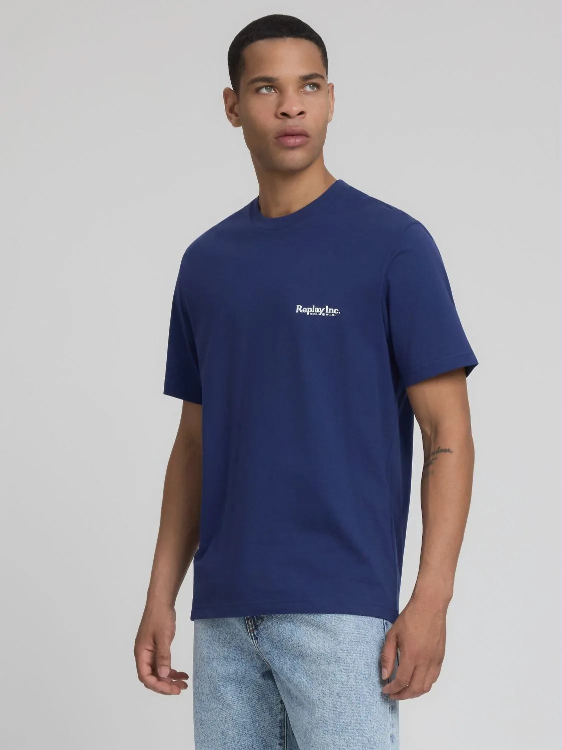 REPLAY KU6006.000.D23608P-TShirt KU6006.000.D23608P WORKER BLUE 2