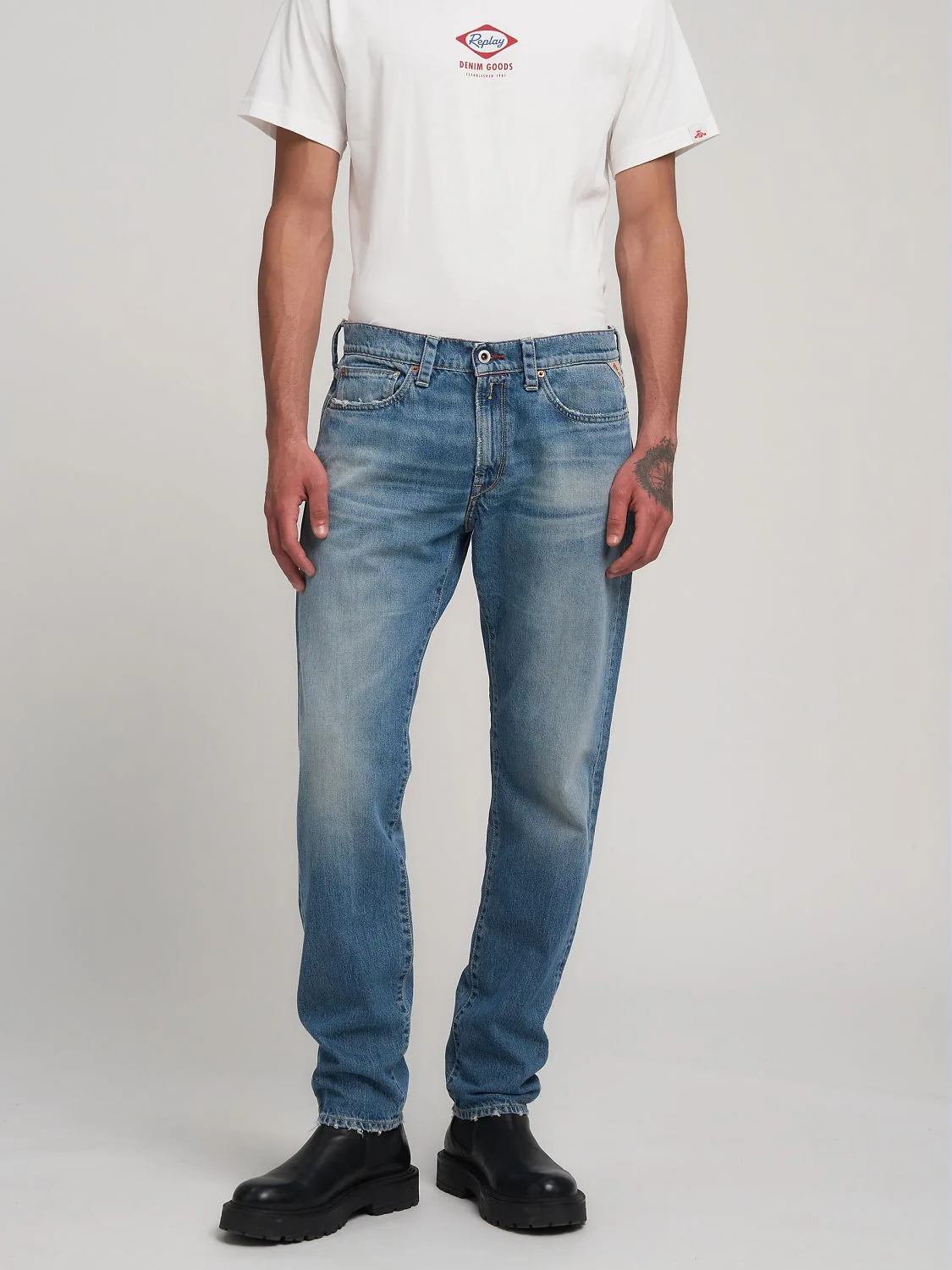 REPLAY JEANS SLIM FIT NEAAL M1038R.000.814 838 MEDIUM BLUE 2