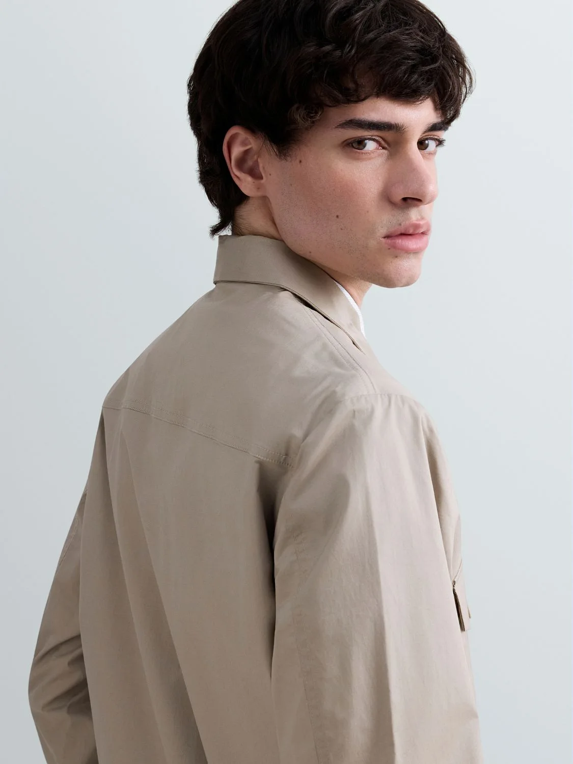 REPLAY GIACCA REGULAR FIT IN TWILL M8526 .000.85122 KHAKI 6