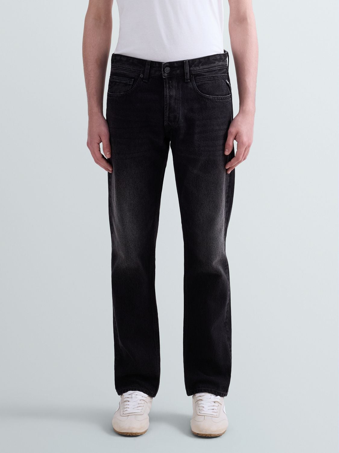 REPLAY JEANS STRAIGHT FIT GROVER MA972 .000.888 0C4 BLACK DELAVÈ 2