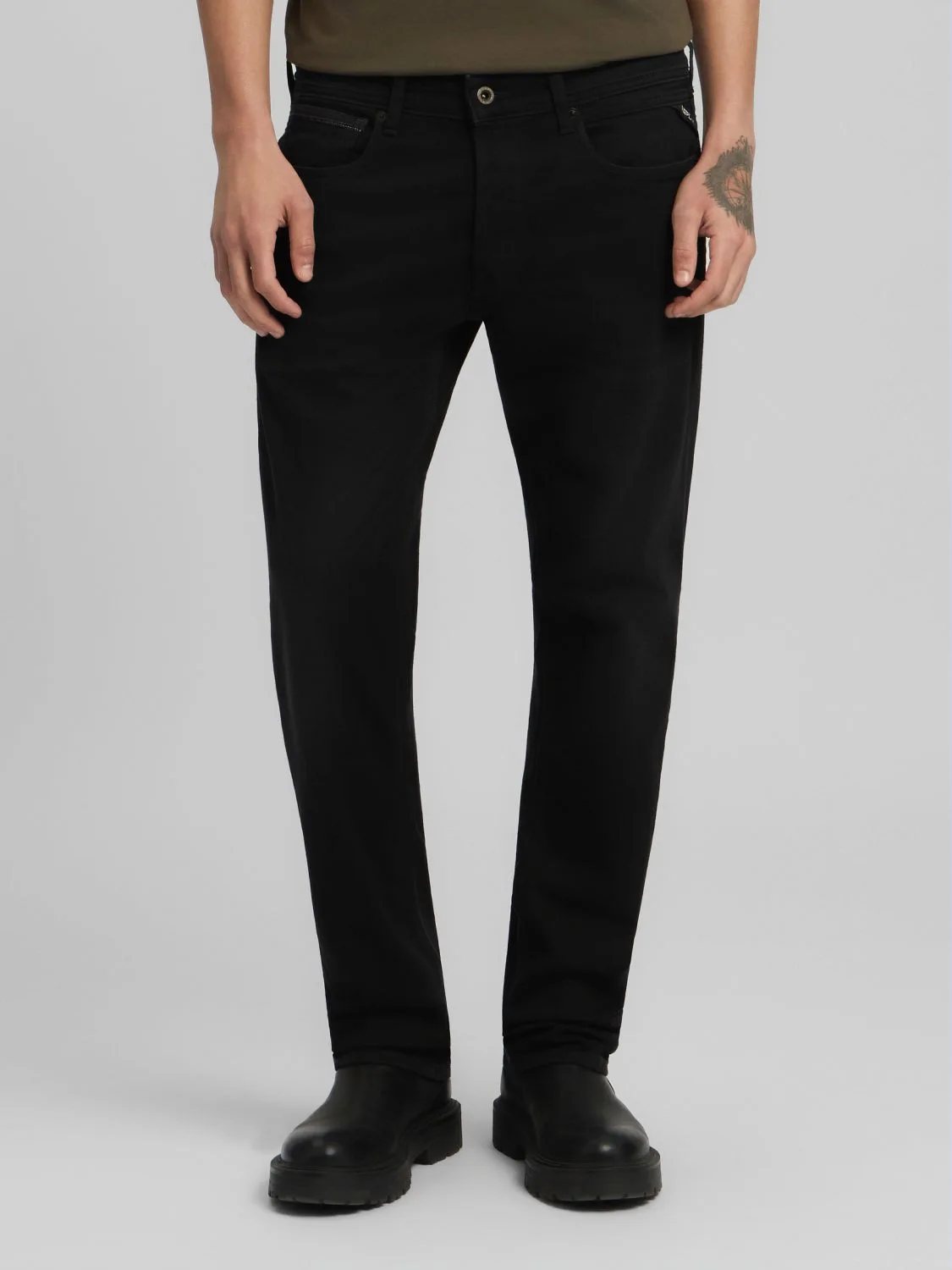 REPLAY JEANS STRAIGHT FIT GROVER MA972 .000.899 978 BLACK 2