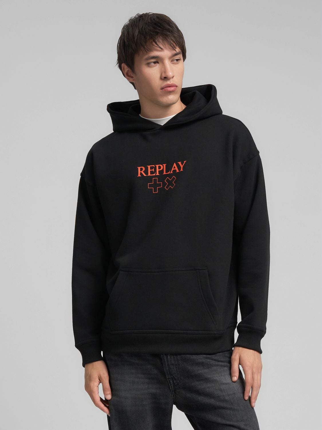 Replay Felpe Per Ragazza 16 Anni Felpa Con Cappuccio E Logo In