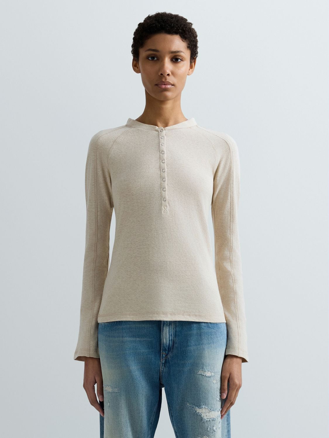 REPLAY T-SHIRT SLIM FIT IN JERSEY FIAMMATO W3494 .000.24004 SAND 2