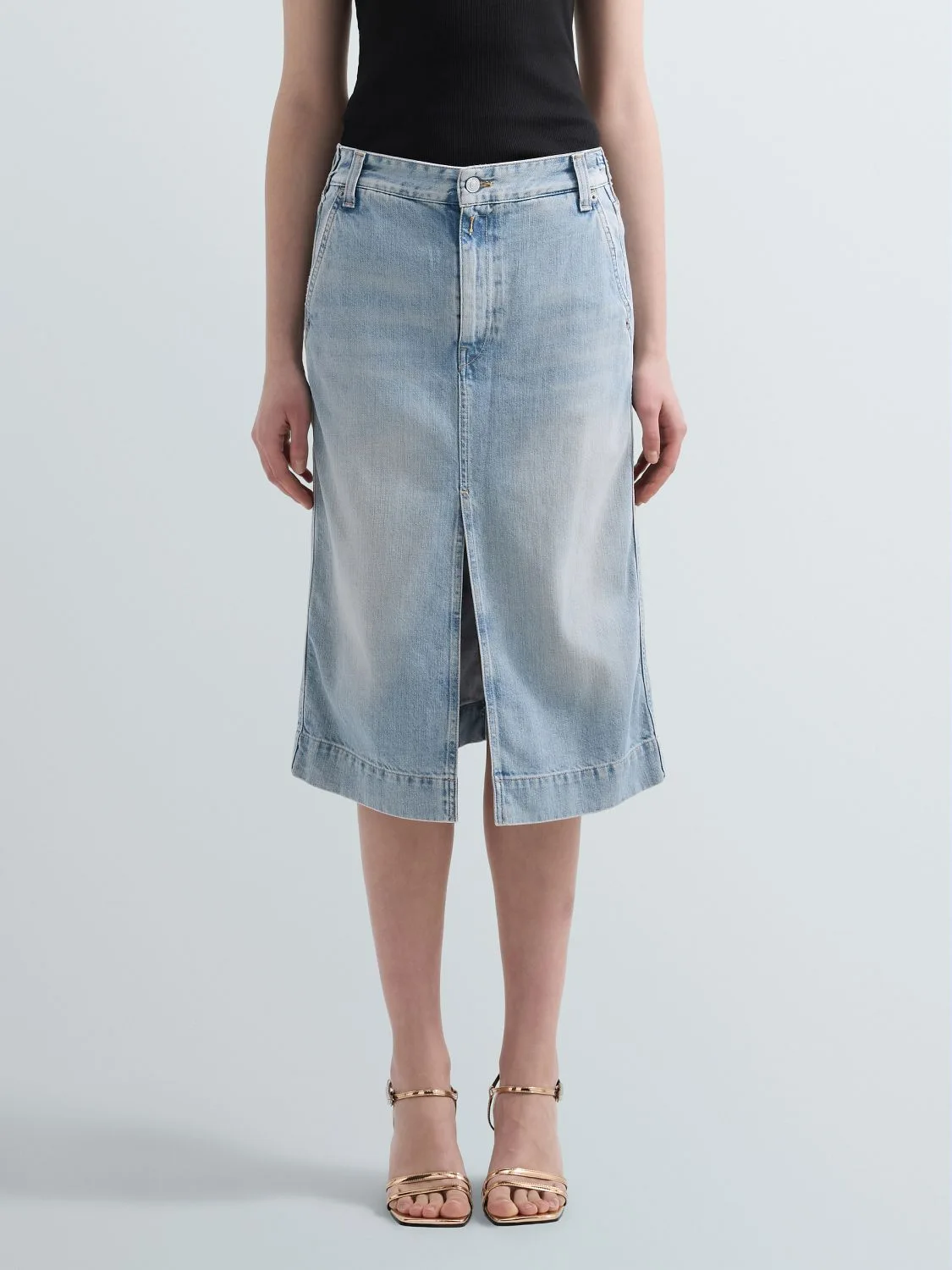 REPLAY GONNA MIDI IN DENIM CHIARO W9927 .000.250 175 LIGHT BLUE 2