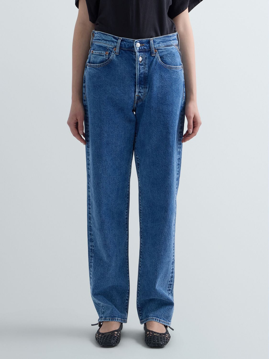 REPLAY W9Z1 straight fit jeans W9Z1  .000.759 53D MEDIUM BLUE 3