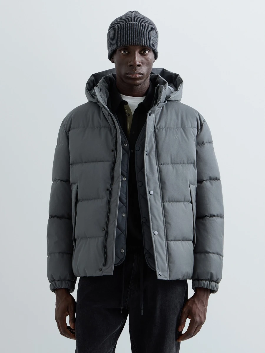 REPLAY PADDED AND QUILTED JACKET M000C .000.00QKY ANTHRACITE 2