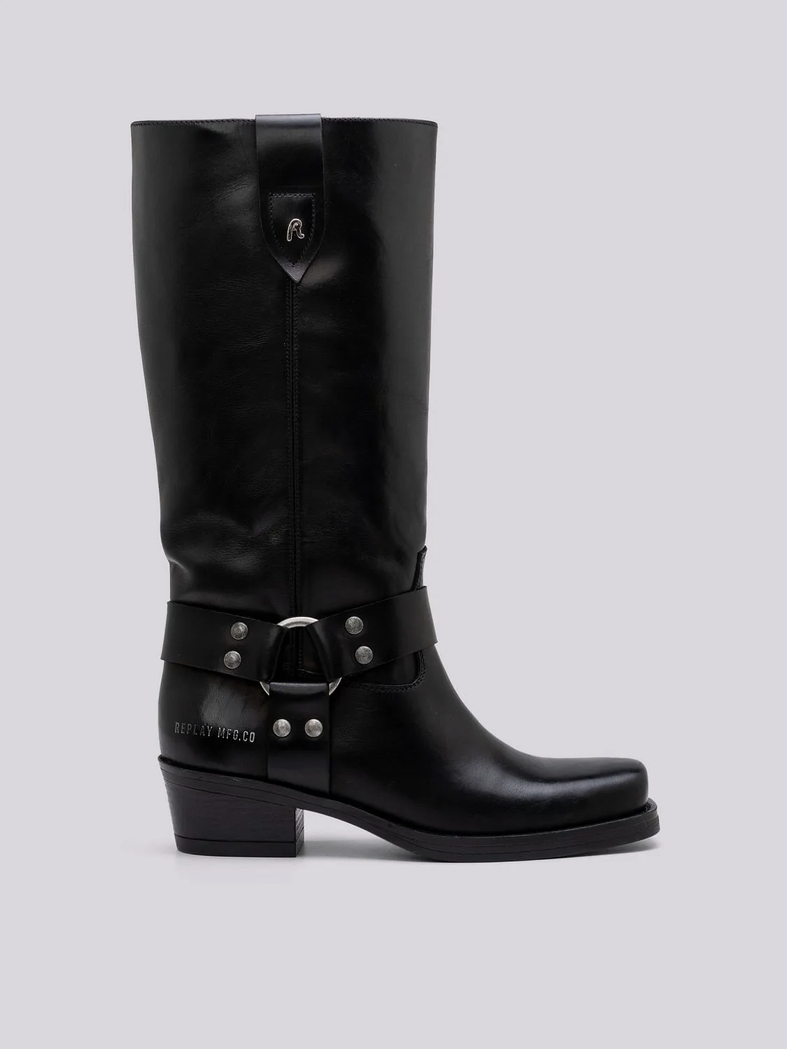 REPLAY KORA ONE WESTERN HIGH BOOTS GWN88 .000.C0001L BLACK 1
