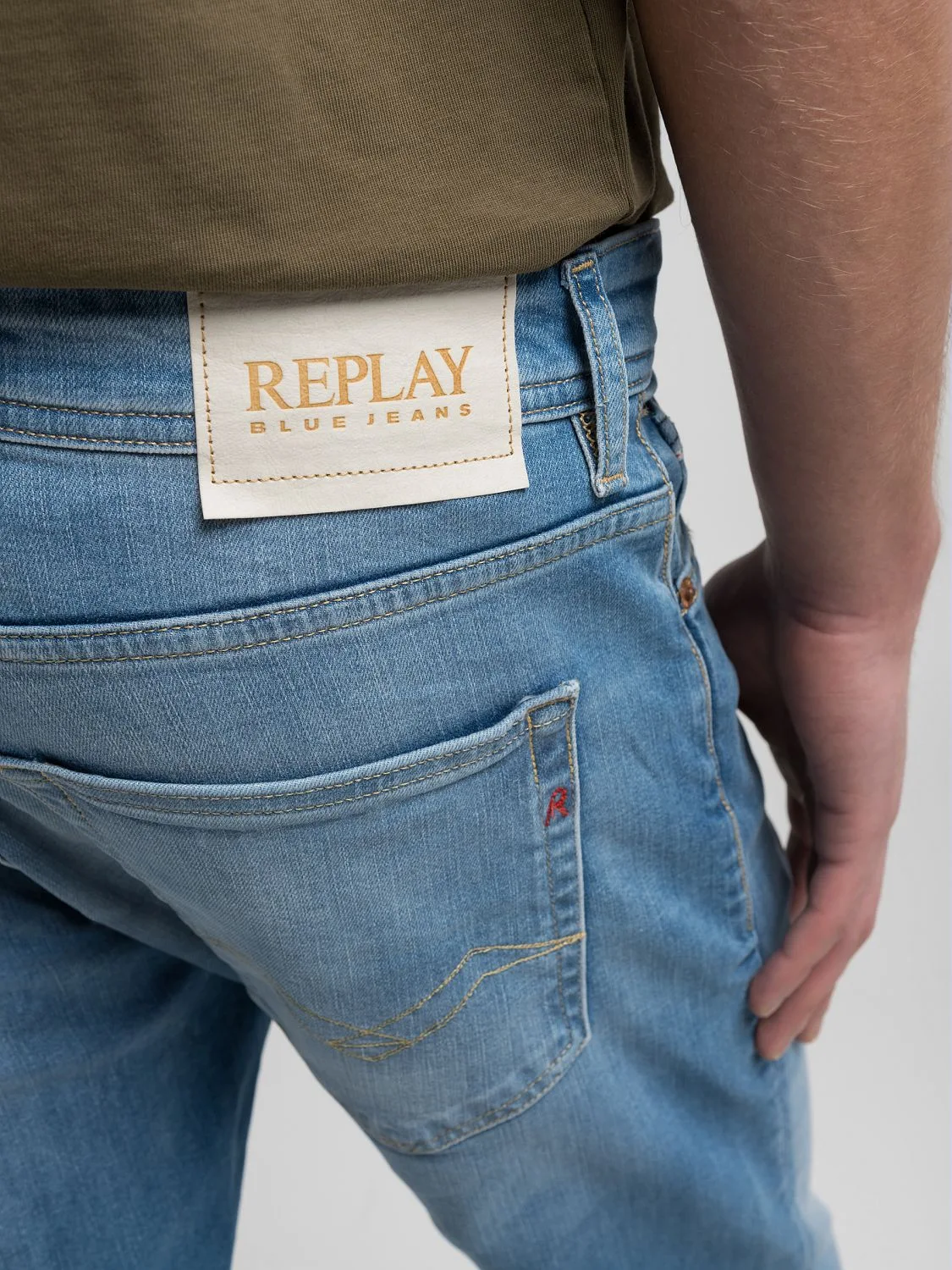 Grover straight-fit jeans Medium blue Replay Jeans