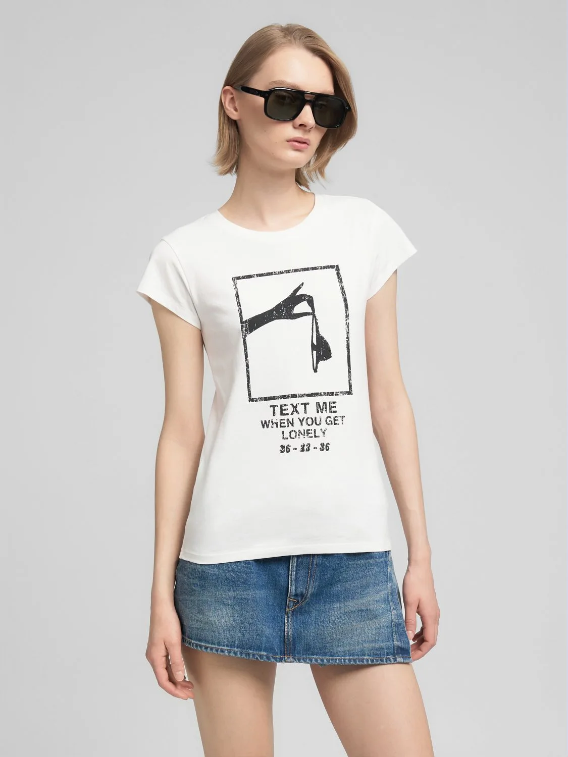 SKINNY-FIT T-SHIRT WITH PRINT