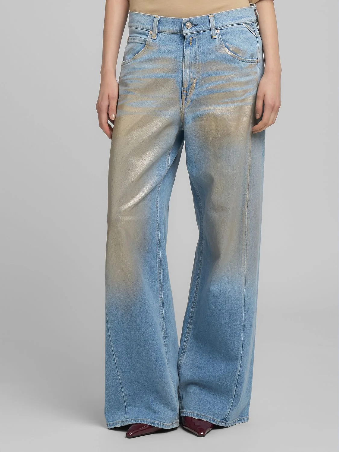 REPLAY NARJA BAGGY-FIT JEANS WB520 .000.873 97C MEDIUM BLUE 2