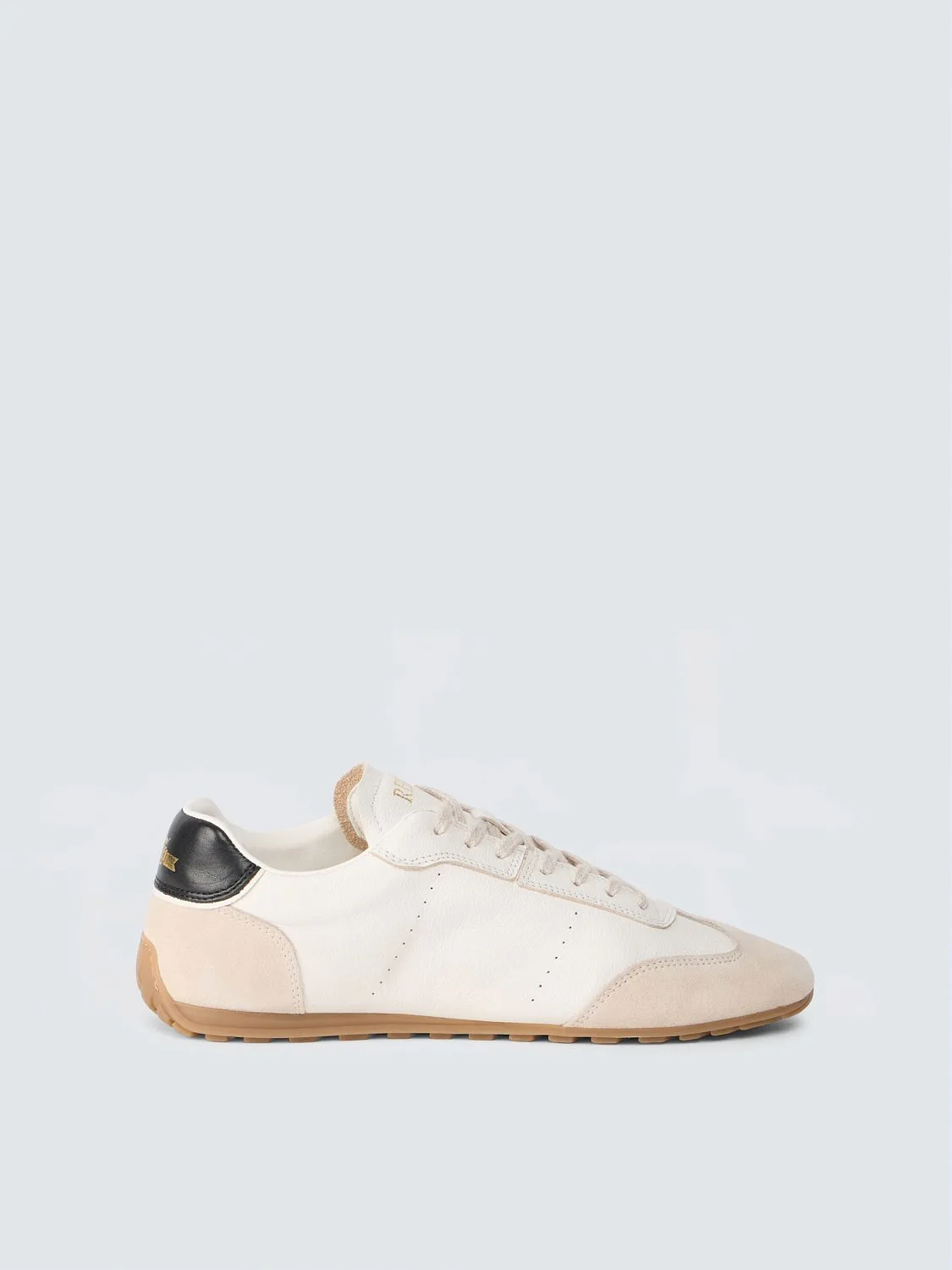 REPLAY BACKWARD MIX LEATHER AND SUEDE SNEAKERS GMSL1 .000.C0003L BEIGE WHITE 1