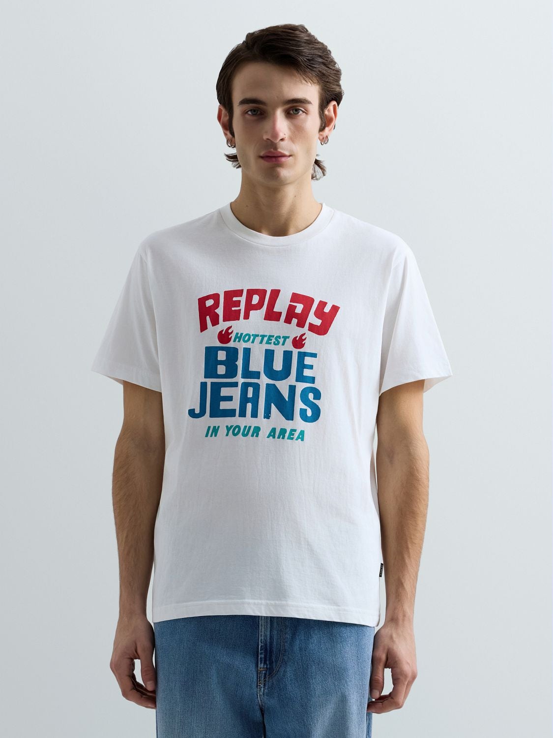 JERSEY-T-SHIRT MIT HERITAGE-PRINT