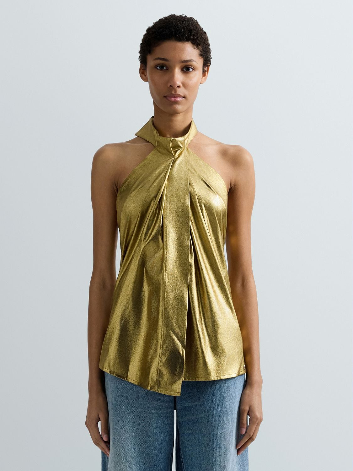 ASYMMETRISCHES METALLIC-TOP