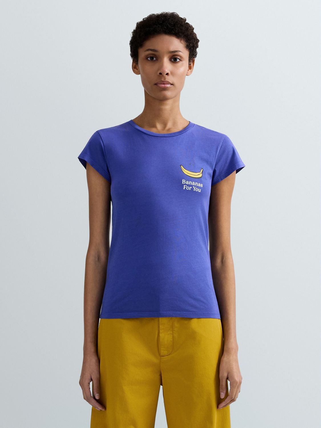 T-SHIRT AUS JERSEY MIT PRINT