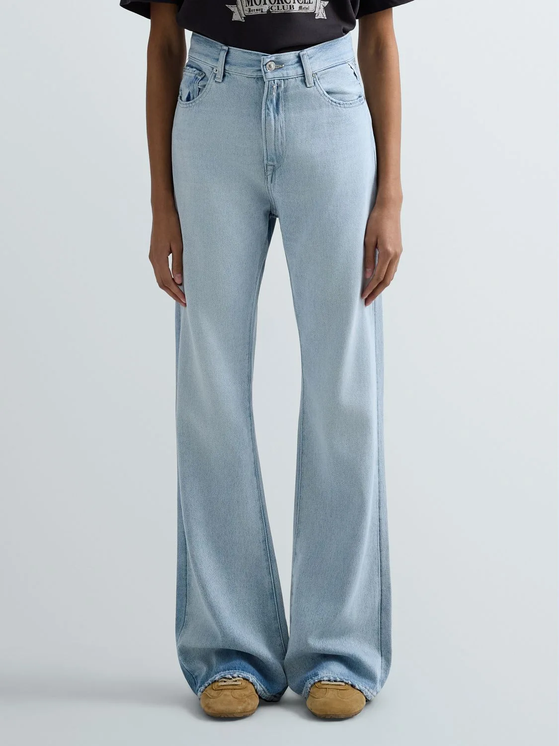 REPLAY BECKA FLARED BOOTCUT JEANS WB508 .000.940 179 SUPER LIGHT BLUE 2