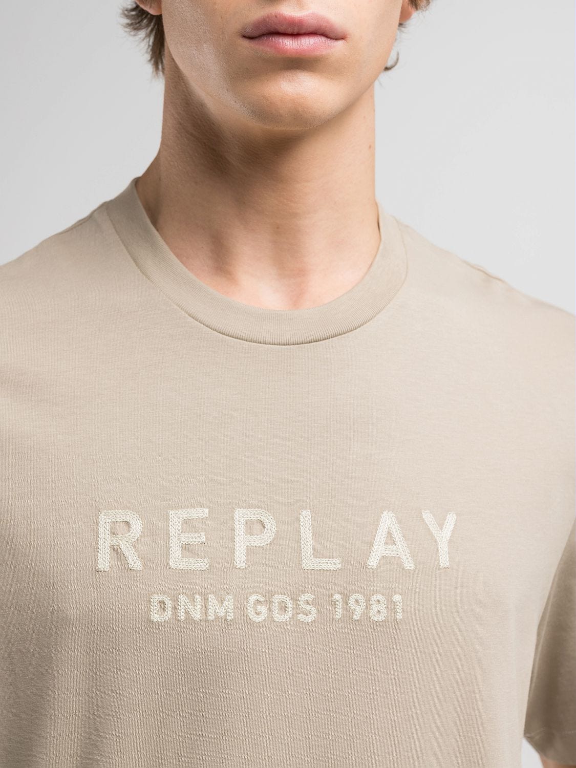 【REPLAY】★Replay Surf T-Shir★ Replay Mens T-Shirt Japan & Hawaii Print Crew Neck Cotton