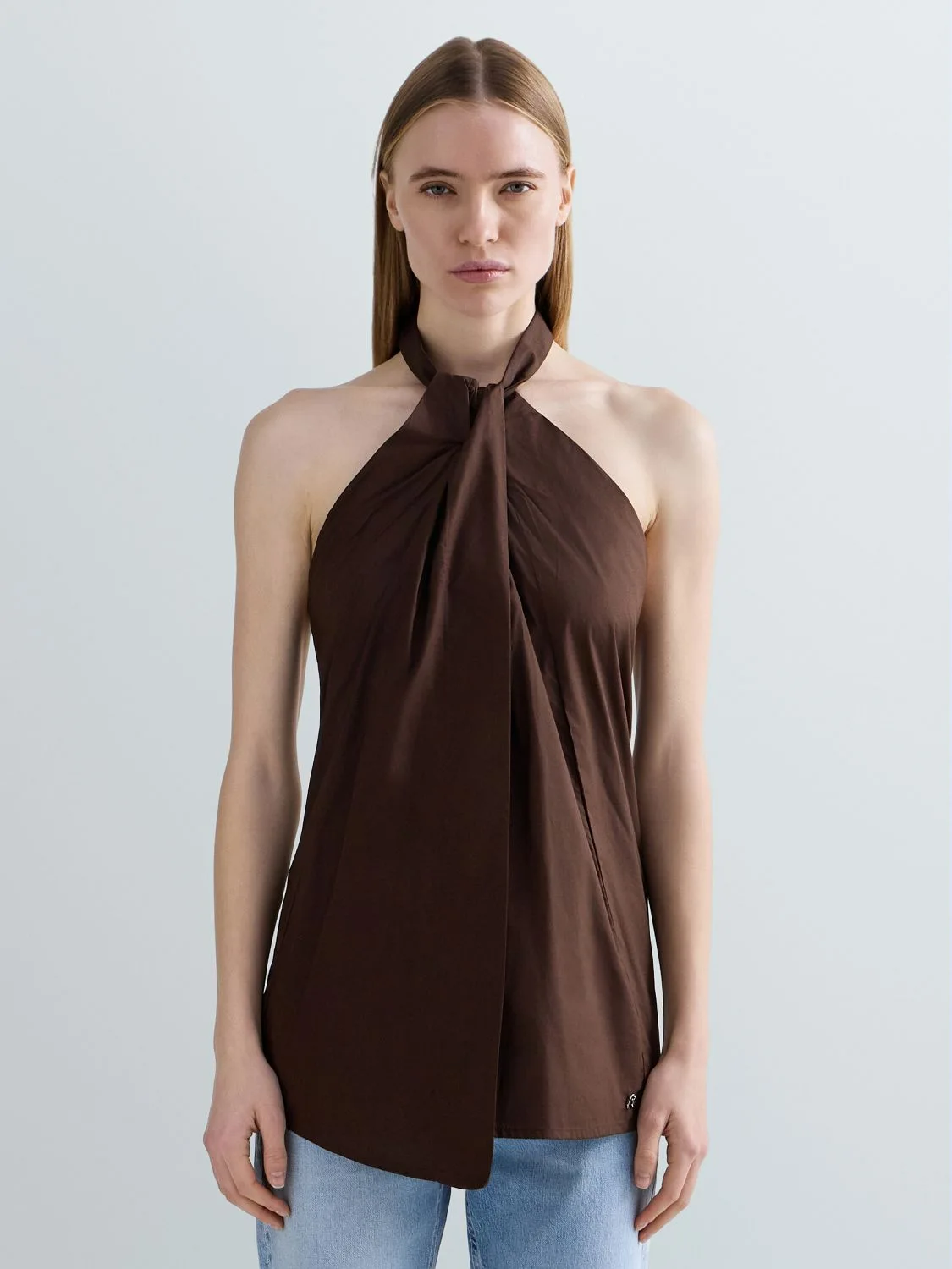 TOP ASYMÉTRIQUE EN COTON