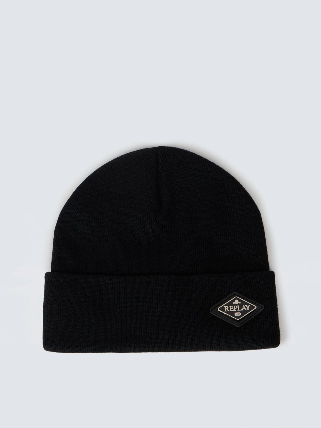 Beanie with diamond logo Black | Replay Jeans