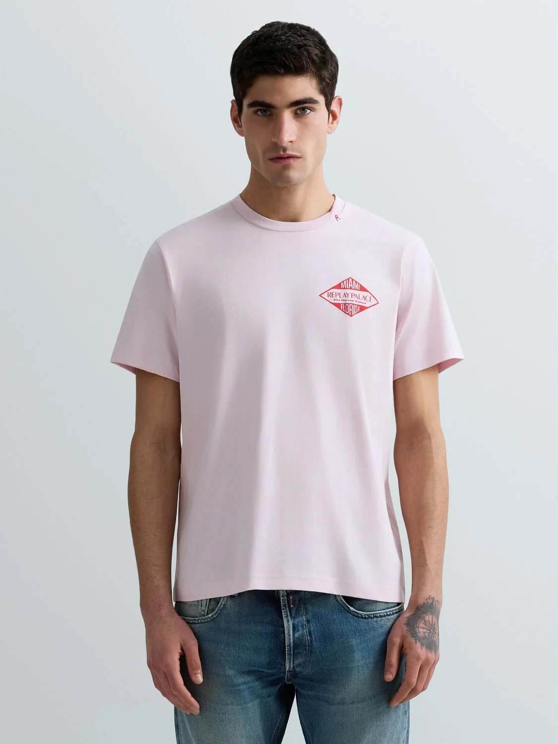 MIAMI-PRINT JERSEY T-SHIRT