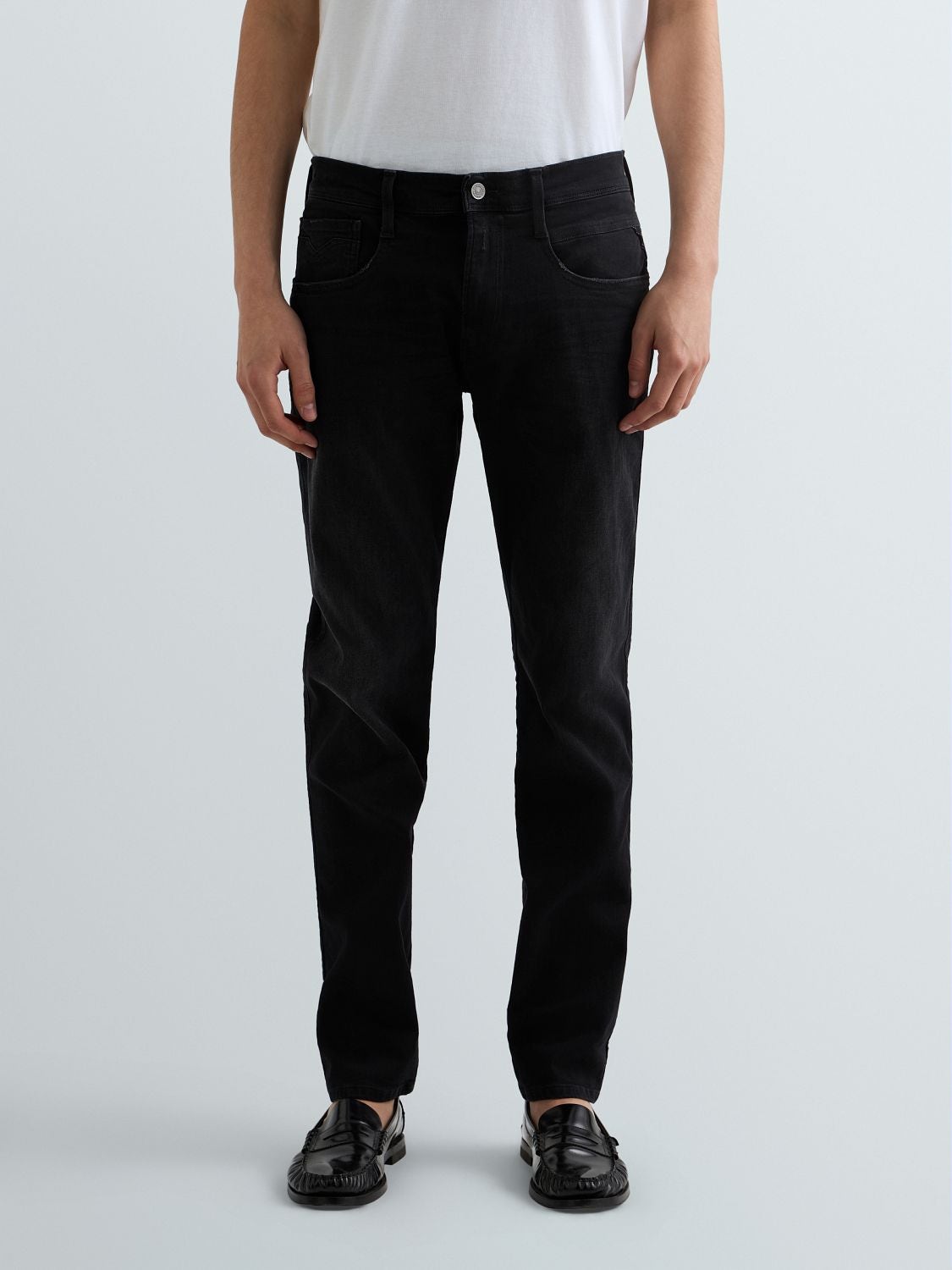 REPLAY ANBASS SLIM-FIT JEANS M914  .000.661 E01 BLACK 2