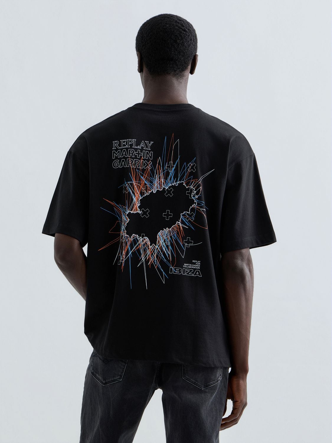 Replay x martin garrix ibiza t-shirt Black | Replay Jeans