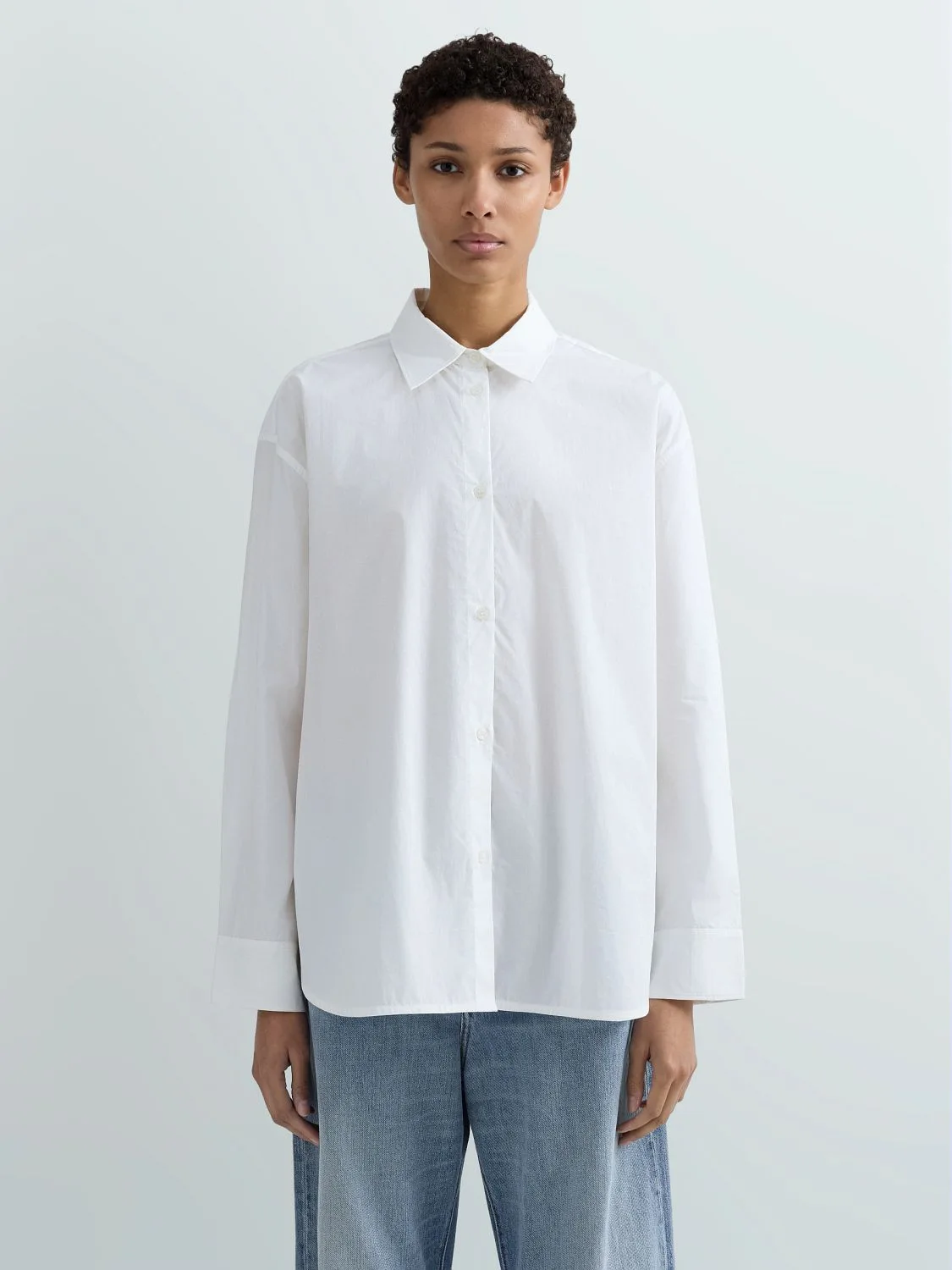 REPLAY COMFORT-FIT COTTON SHIRT W2370 .000.85480 NATURAL WHITE 2