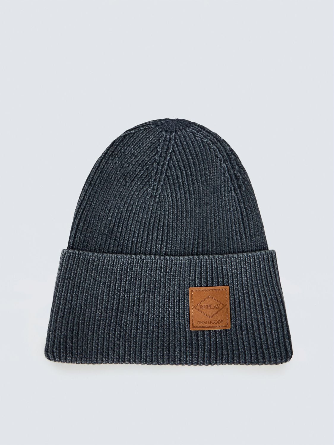 Beanie with branded patch Blueberry | Replay Jeans