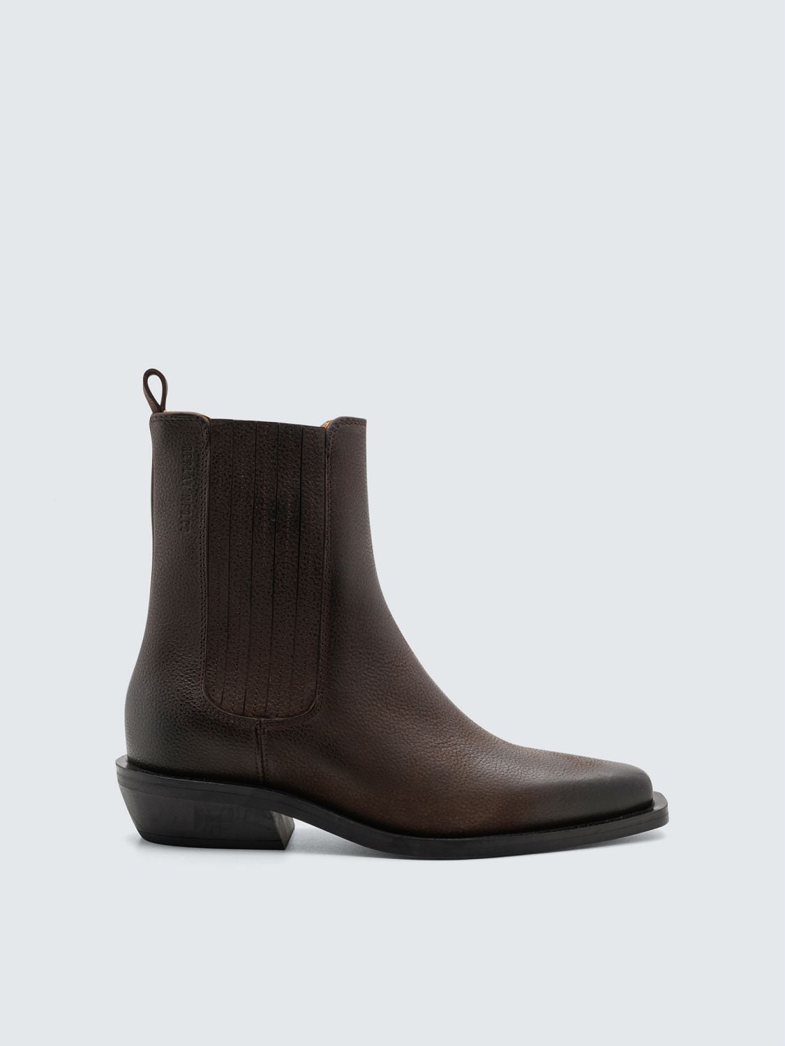 REPLAY VIOLET MID LEATHER CHELSEA ANKLE BOOTS GWN99 .000.C0202L DARK BROWN__ 1