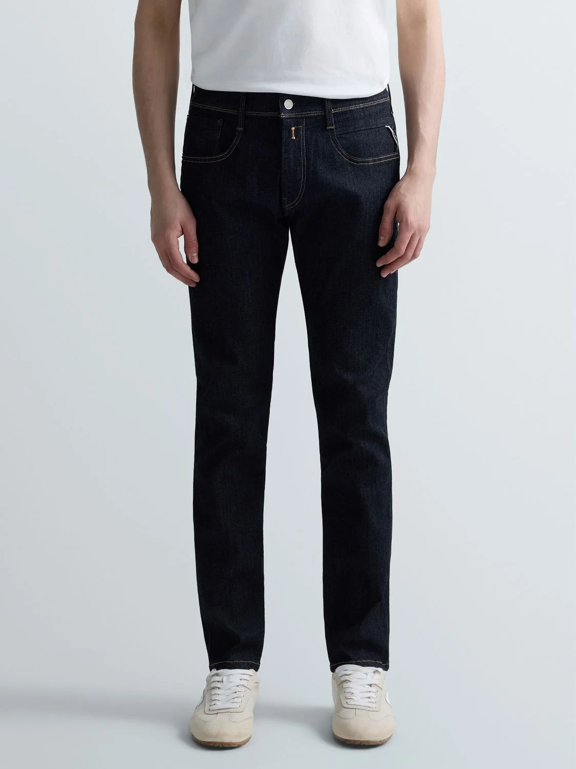 REPLAY ANBASS SLIM-FIT JEANS M914Y .000.661 FI3 DARK BLUE 2