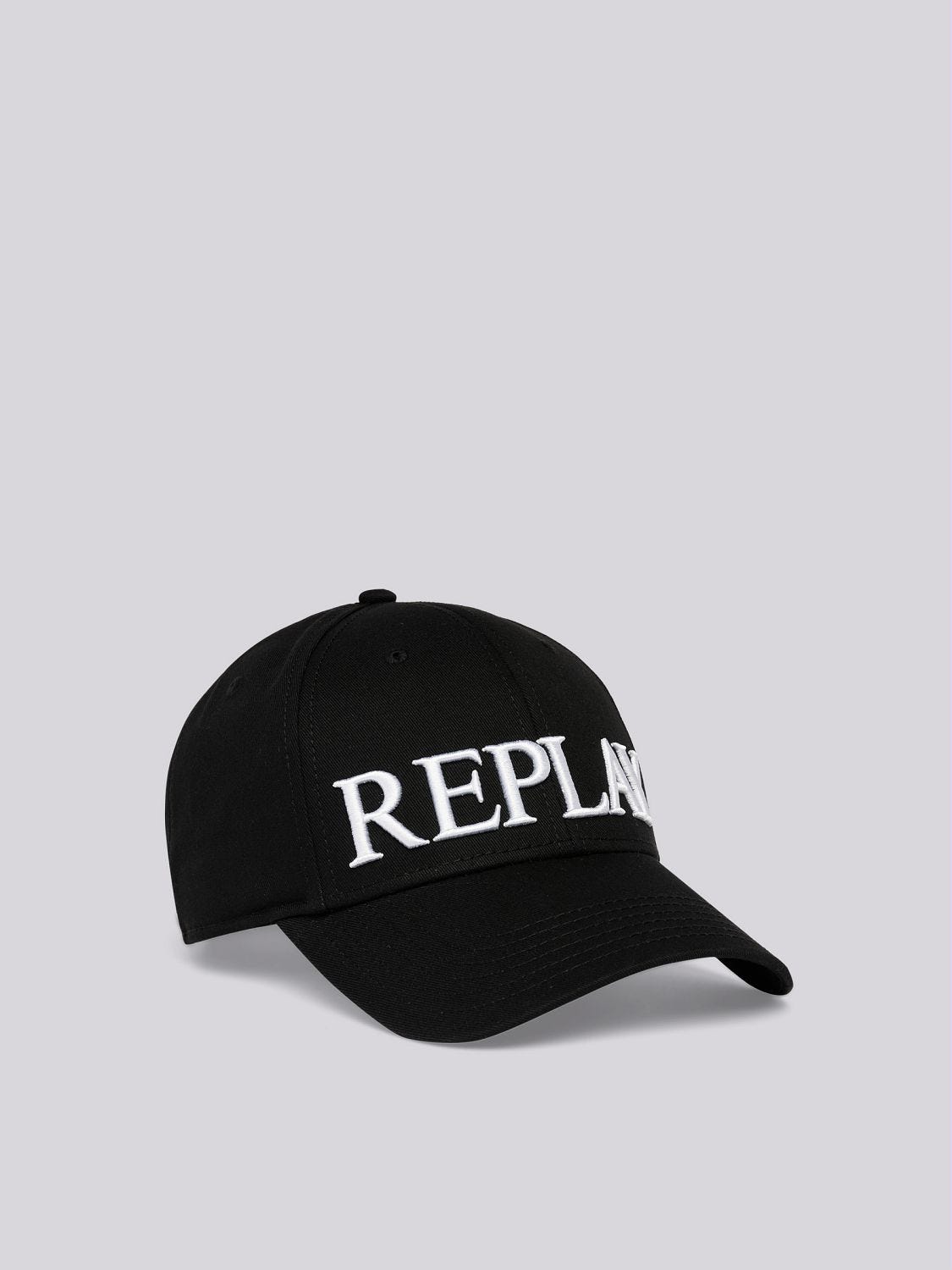 Cap with maxi-logo Black | Replay Jeans