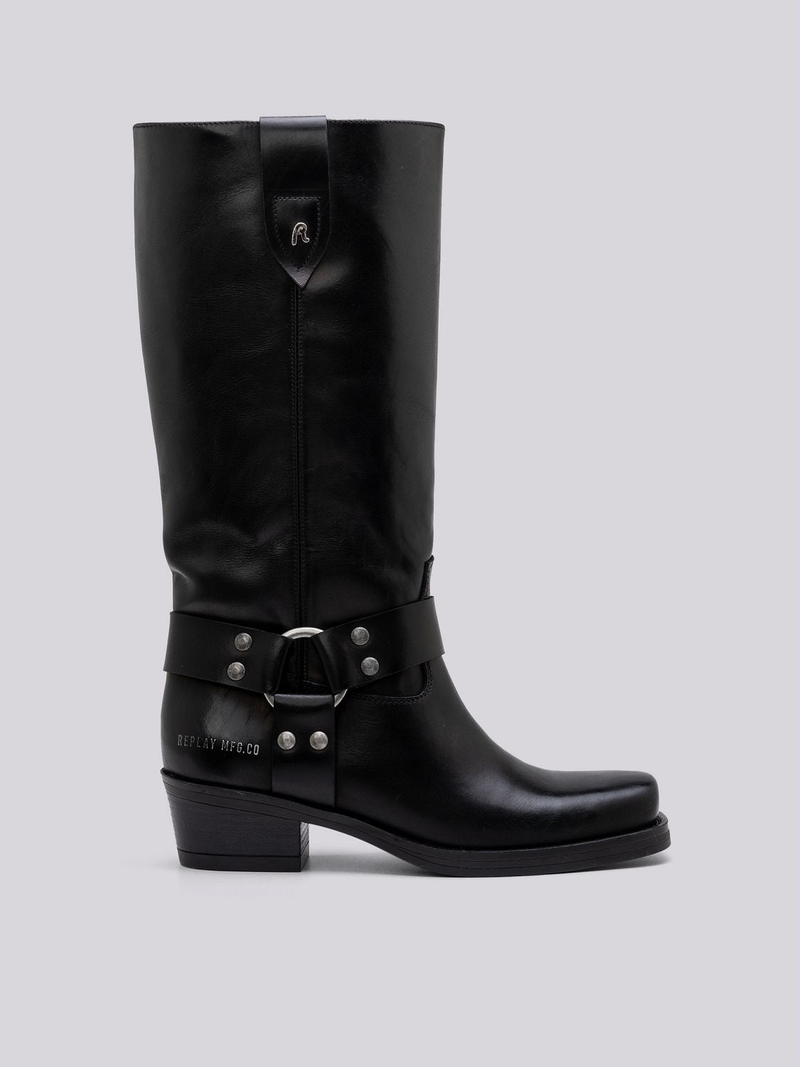 REPLAY KORA ONE WESTERN HIGH BOOTS GWN88 .000.C0001L BLACK 1