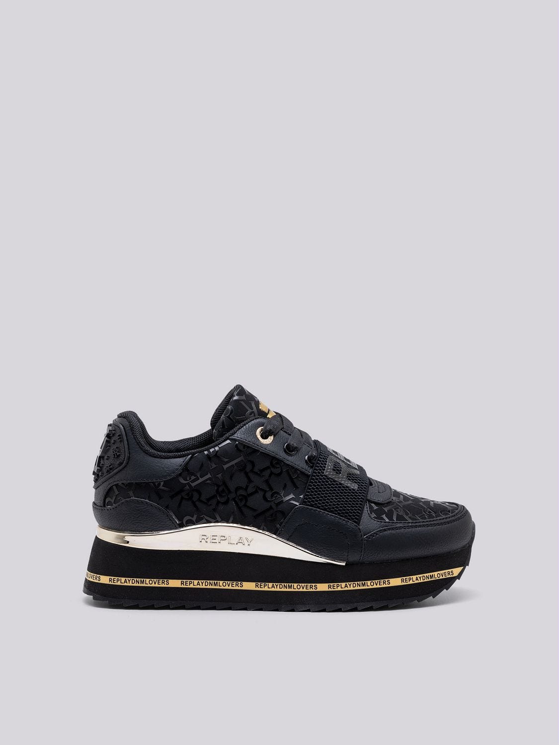 New penny fusion platform sneakers Black | Replay Jeans