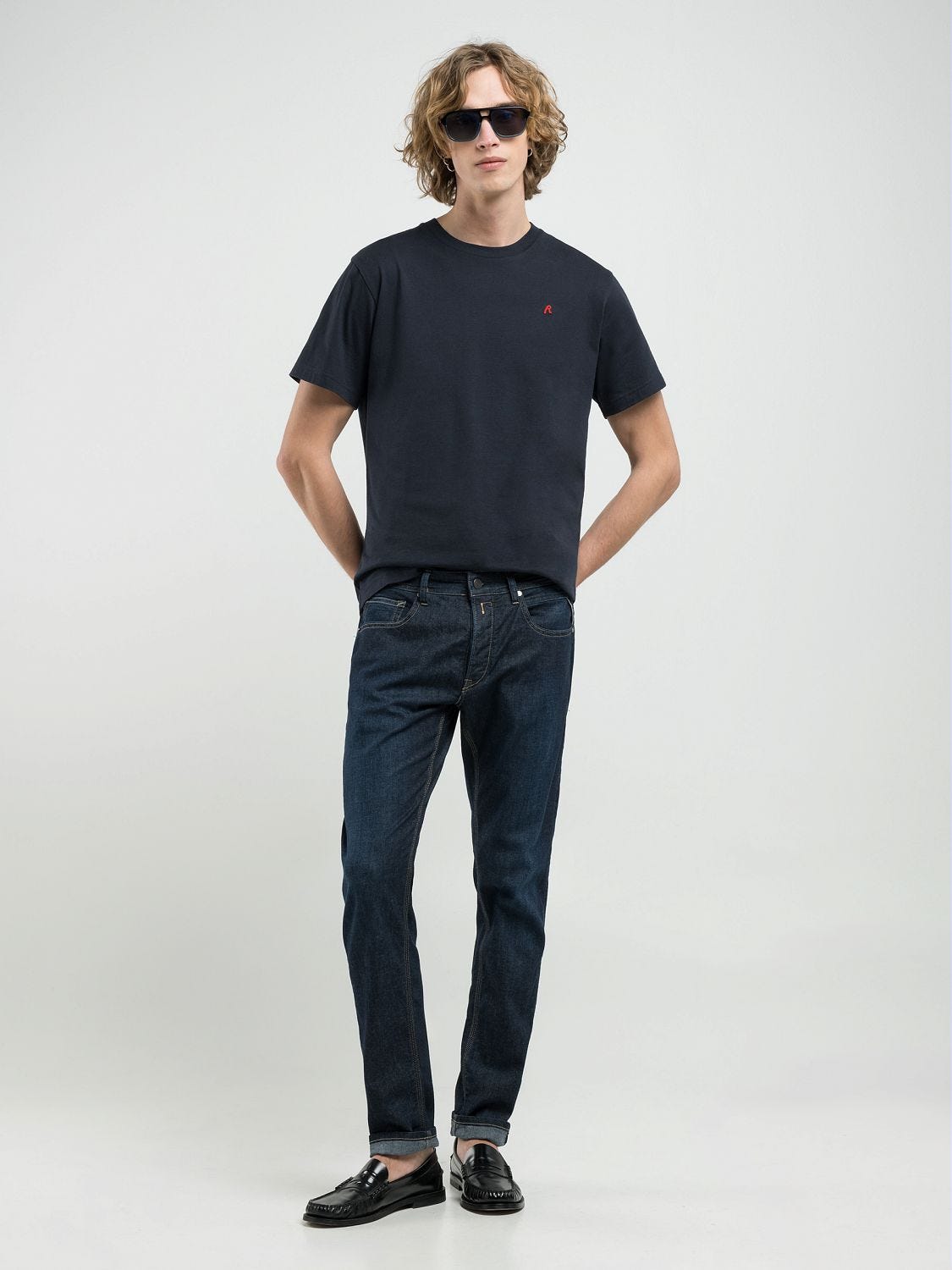 春早割 Willbi regular-fit jeans Dark blue | Replay Jeans パンツ