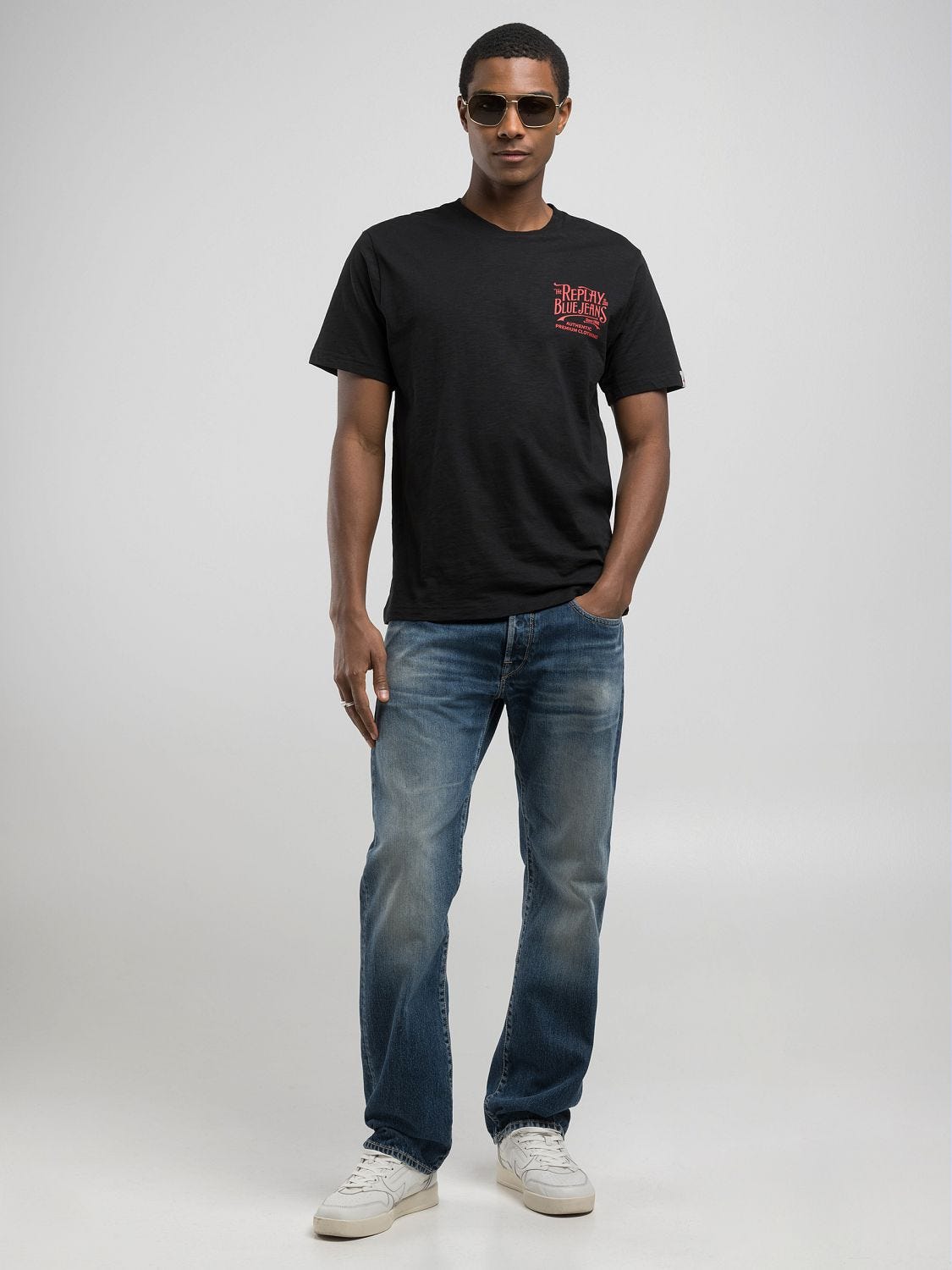 Shot jersey t-shirt Black | Replay Jeans